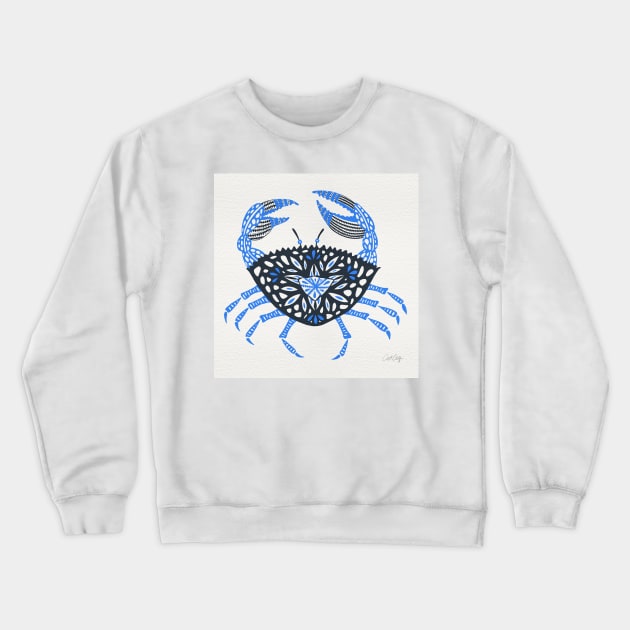 Blue Crab Crewneck Sweatshirt by CatCoq